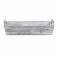 thumbnail image 3 of White Rustic Finish Wood Serving Tray with Handles, 3 of 4