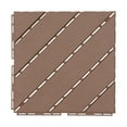 thumbnail image 6 of 36-Pack Plastic Interlocking Deck Tiles, 12"x12" Patio Deck Tiles, Non-Slip (Coffee), 6 of 12