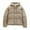 Khaki, variant on RYRJJ Women's Winter Hooded Puffer Jacket Oversized Thickened Parka Outwear Long Sleeve Zip Up Quilted Baggy Short Down Coat with Pockets(Khaki,S)