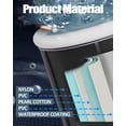thumbnail image 4 of Olenyer Portable Ice Bath Tub, Black PVC 75CM x 75CM, 300L Cold Water Recovery Bathtub, 4 of 7