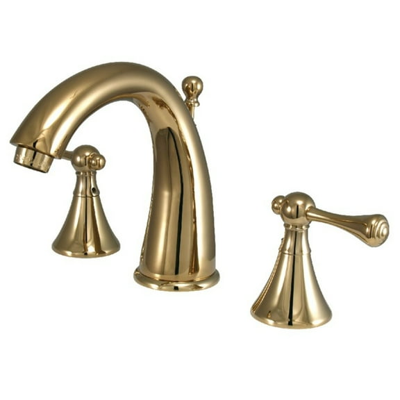 Kingston Brass KS2972BL English Country Widespread Lavatory Faucet, Polished ...