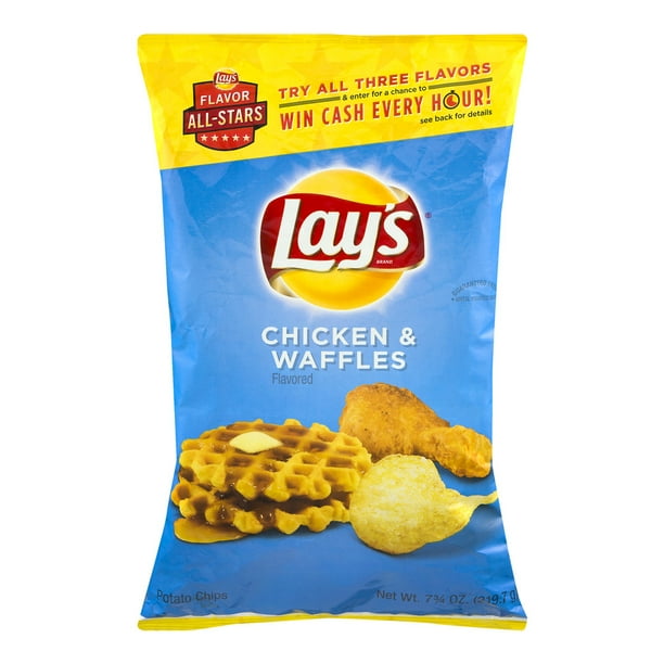 Lay S Chicken Waffles Potato Chips 7 75 Oz Walmart Com Walmart Com
