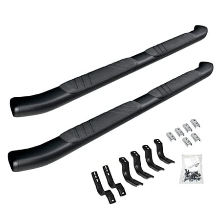 Go Rhino 685451687CB 5" OE Xtreme Composite Side Steps with Mounting Brackets Kit - Black For Jeep 20-23 Gladiator