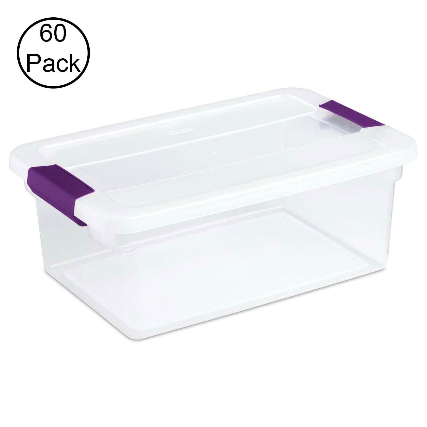 Sterilite 17531712 15-Quart ClearView Latch Box Storage Tote Container