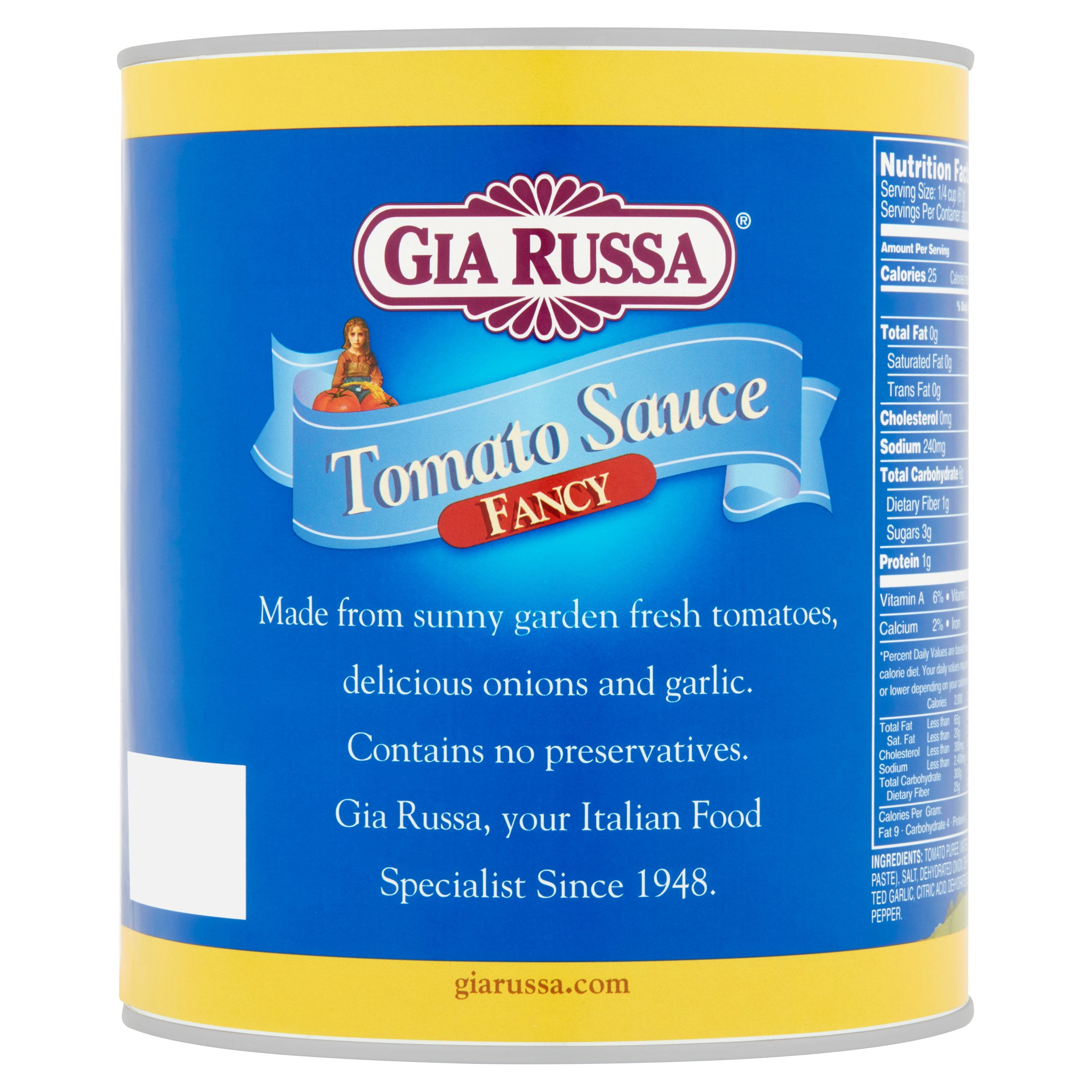 Gia Russa Fancy Tomato Sauce, 106 oz