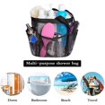 thumbnail image 3 of Ducha de malla portátil, bolsa de mano para ducha colgante de secado rápido para elementos esenciales de dormitorio universitario, dormitorio de ducha de gran capacidad, 3 of 5