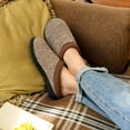 thumbnail image 2 of LORDFON Mens House Slipper Memory Foam Warm Winter Indoor Slippers for Men with Non Slip Sole, 2 of 3