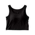 thumbnail image 3 of Bovxnpu Womens Plus Size Tops, Workout Tops for Women Racerback Basic Tank Sleeveless Tops Fitness Outfits Underwear M, 3 of 5