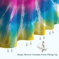 thumbnail image 6 of Colorful Rainbow Tie Dye Spiral Pattern Shower Curtain 36"x72" ,Bathroom Decorative Shower Curtains Set with 12 Hooks,Modern Waterproof Washable Shower Curtain, 6 of 6