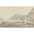 thumbnail image 2 of John Baverstock Knight 18x13 Gold Ornate Wood Frame and Double Matted Museum Art Print Titled - Quay at Dartmouth (1823), 2 of 4
