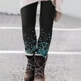 thumbnail image 2 of lcziwo on Sale Clearance, Womens Leggings 2025 New Years Eve Party Gifts Trendy Sparkly Glitter Sequin Printed Tights Soft Comfy Stretch High Waist Workout Yoga Pants Blue S, 2 of 7