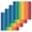 Multicolor, variant on Rainbow Striped Kitchen Dish Towels for Drying Dishes Set of 4, Colorful Gradients Modern Abstract Art Waffle Weave Microfiber Hand Tea Bathroom Towels Quick Dry & Absorbent Towel 12x12