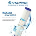 thumbnail image 3 of APEC 20" Whole House Reusable and Pleated Sediment Filter (FI-SED20-BB), 3 of 4