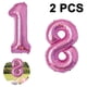 thumbnail image 1 of Globos gigantes de 40 pulgadas, globos de fiesta, globos de helio, globos de Mylar con números enormes para decoraciones de fiestas de cumpleaños, bodas y aniversarios, 1 of 5