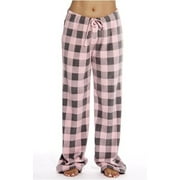 Women's Casual Pajama Pants Plaid Print Loose Long Pants