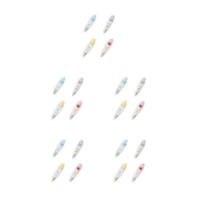 Guardoinrt 4pcs Convenient And Safe Odorless Pen Corrector Tape For Scrapbooking Versatile As Shown 5Set
