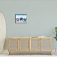thumbnail image 2 of Mixed Blue Starfish Shoreline Animals & Insects Graphic Art Black Framed Art Print Wall Art, 2 of 7