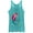 Tahiti Blue, variant on Women's The Little Mermaid Ariel Part of Your World Dance Racerback Tank Top Navy Blue Heather Small