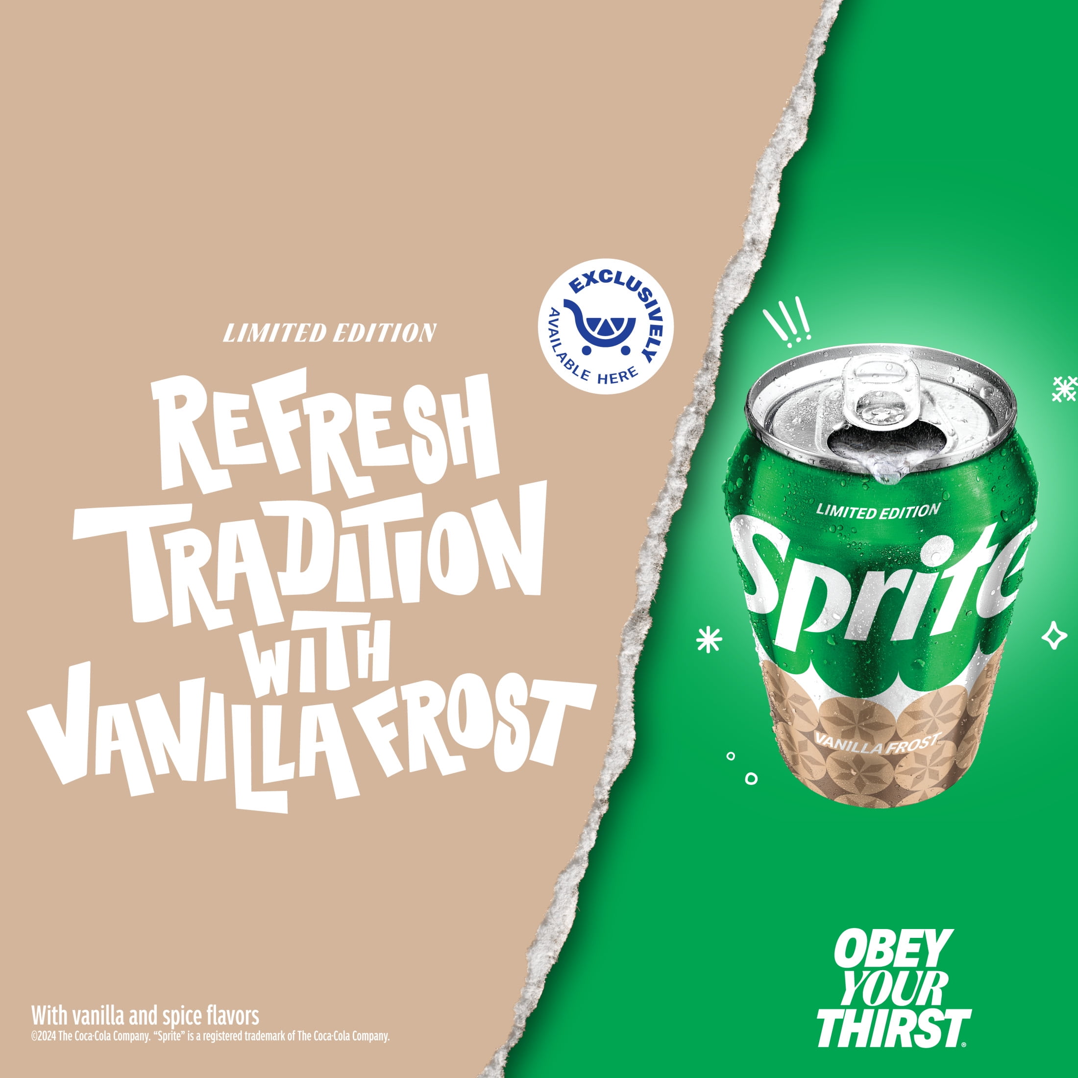 Sprite Vanilla Frost Fridge Pack Cans, 12 fl oz, 12 Pack