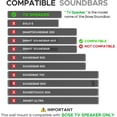 thumbnail image 2 of TV Speaker Wall Mount Bracket | Compatible with Bose TV Speaker Soundbar Only | Complete with Full Mounting Hardware Kit | Only Suitable for Bose TV Speaker Sound Bar | UK Design, 2 of 3