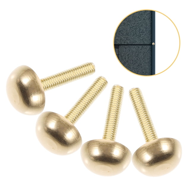 HONMEET 8Pcs Hardware Screws for Glass Furniture and Advertising Boards Cabinet Hardware