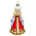 thumbnail image 3 of STP Goods Vasilisa Glass Christmas Ornament 4.72" (12 cm) Hand-Painted Christmas Tree Ornament Collectible Christmas Tree Hanging Decoration, Red and Gold, 3 of 5