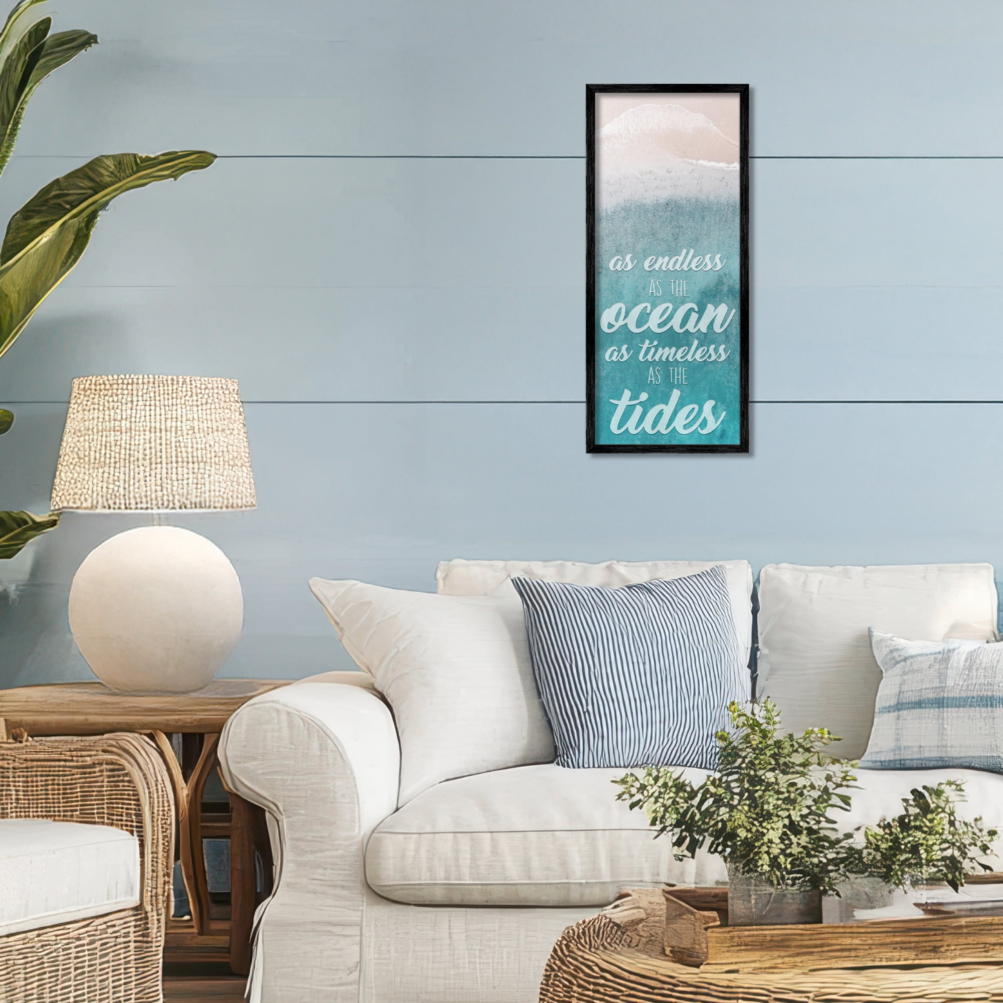 Stupell Industries Endless Ocean Timeless Tides Black Framed Giclee Art, design by Marcus Prime
