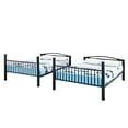 thumbnail image 6 of Powell Kalmia Heavy Metal Kid's Full over Full Convertible Bunk Bed with Built-In Ladder, Black, 6 of 33