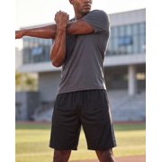 Real Essentials 5 Pack: Men's Mesh Athletic Basketball Shorts Quick Dry Activewear with Pockets