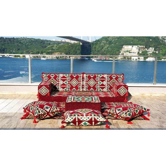 Arabic Majlis, Floor Seating Sofa, Convertible Burgundy Sofa, Modular Sleeper Sofa, Couch Bed, Floor Cushions, Turkish Sofa Set, Sofa Bed