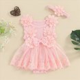 thumbnail image 2 of New Born Clothes Baby Girl Baby Girl Dress Heart Puff Sleeve Tulle Romper Dresses Newborn Outfit, 2 of 8
