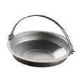 thumbnail image 3 of Elodie Casserole Suspendue Casserole de Camping avec Poignée Extérieur Intérieur Sukiyaki Casserole à Nabe 22 cm Argent, 3 of 8
