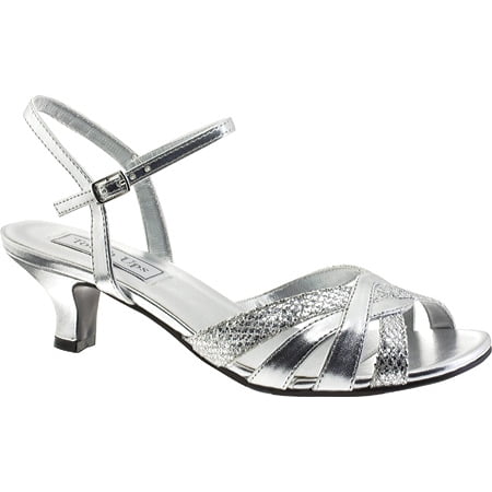 

Women s Touch Ups Jane Sandal Silver Glitter 7 M
