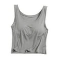 thumbnail image 2 of lmcalzta Womens Sleep Tank Tops Sleeveless Modal Pajama Shirts Cropped Soft Comfy Stretch Lounge-Worthy Tank, 2 of 3