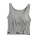 thumbnail image 2 of Camisola de manga corta para mujer con almohadilla para el pecho, sin aros de acero, ropa interior para yoga, pijamas deportivos, pijamas para mujer, 2 of 3