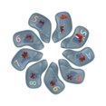 thumbnail image 4 of 9 fundas para cabezas de hierro de golf Strade Fareast Limited PU Gris azul, 4 of 8