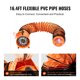 thumbnail image 4 of VEVOR Ventilador portátil, ventilador cilíndrico resistente de 10 pulgadas con manguera de conducto de 16.4 pies, soplador de escape de taller fuerte de 380 W 1893FM, 4 of 9