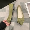 thumbnail image 4 of Xiaoxatg Women's Comfortable On Ballet Shoes with Square Toe for Daily Casual Wear and 7 Army Green, 4 of 4