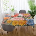 thumbnail image 6 of BZSMCE Square Tablecloth Fluffy Companion with Blooms Pattern Tableclothes, 6 of 9