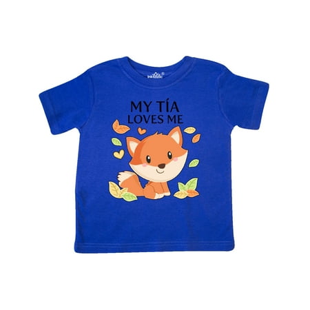 

Inktastic My Tía Loves Me- little fox Gift Toddler Boy or Toddler Girl T-Shirt