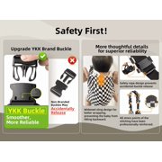 Lujifo Toddler Side Carrier for Babies, Ergonomic Checkerboard Baby Sling