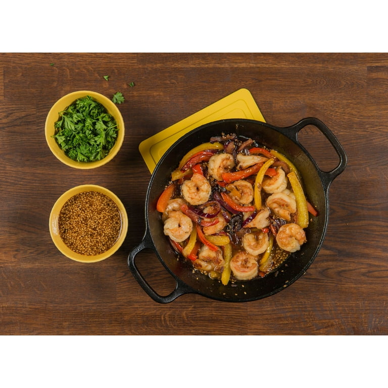 Lodge 12 in. Cast Iron Skillet in Black with Dual Handles