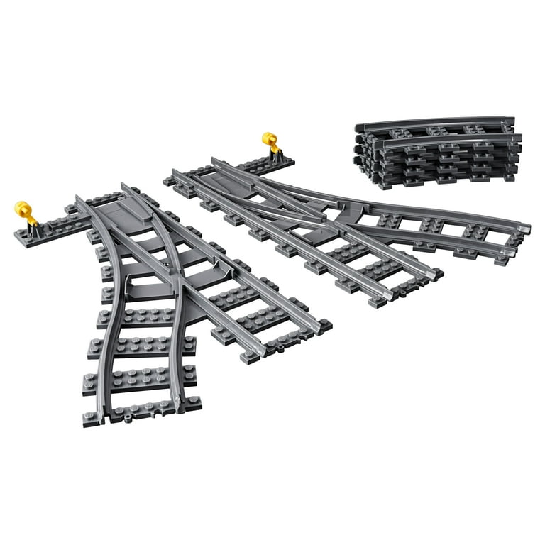 NEW LEGO City Passenger Train Switch Tracks 60238 Building Kit, 8 Pieces  Sealed 673419299534