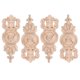 thumbnail image 1 of 4 apliques de madera tallada de estilo europeo, sin pintar, decorativos para esquinas de muebles, armarios, camas, puertas, ventanas, armarios y espejos., 1 of 6