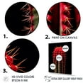 thumbnail image 3 of Designart "Red And Ebony Cactus Tower" Cactus Wall Decor, 3 of 7