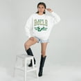 thumbnail image 3 of Women's Gameday Couture White South Florida Bulls Oversized Premium Fleece Sweatshirt, 3 of 5