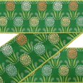 thumbnail image 3 of IBA Indianbeautifulart Black Leaves & Floral Block Ribbon&nbsp;Trim&nbsp;Tape Fabric Laces For Crafts Printed Velvet&nbsp;Trim&nbsp;9 Yards Sewing Accessories 3 Inches, 3 of 8