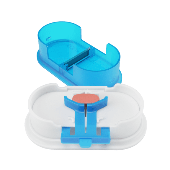 Equadose Precision Pill Splitter with Centering Guide, Dual Stainless-Steel Blades for Small & Large Tablets