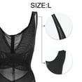 thumbnail image 2 of Unique Bargains Women Shapewear Tummy Control Full Bust Body Shaper Butt Lifter Thigh Slimmer Mesh Belt Black L, 2 of 7