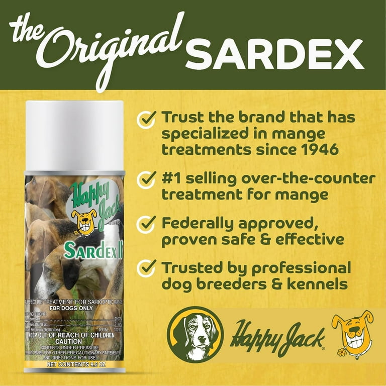 Happy Jack Sardex Mange Treatment for Dogs 9.5 oz